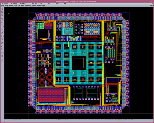 cadence layout whole chip