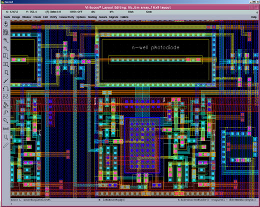 cadence layout single pixel