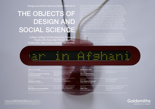 Design and Social Science seminar series